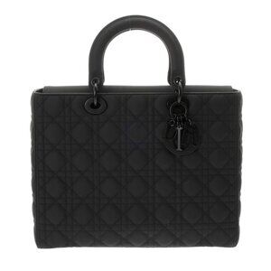 CHRISTIAN DIOR Lady Dior Large Black/Noir M0566SLOI_M989 800000136519000
